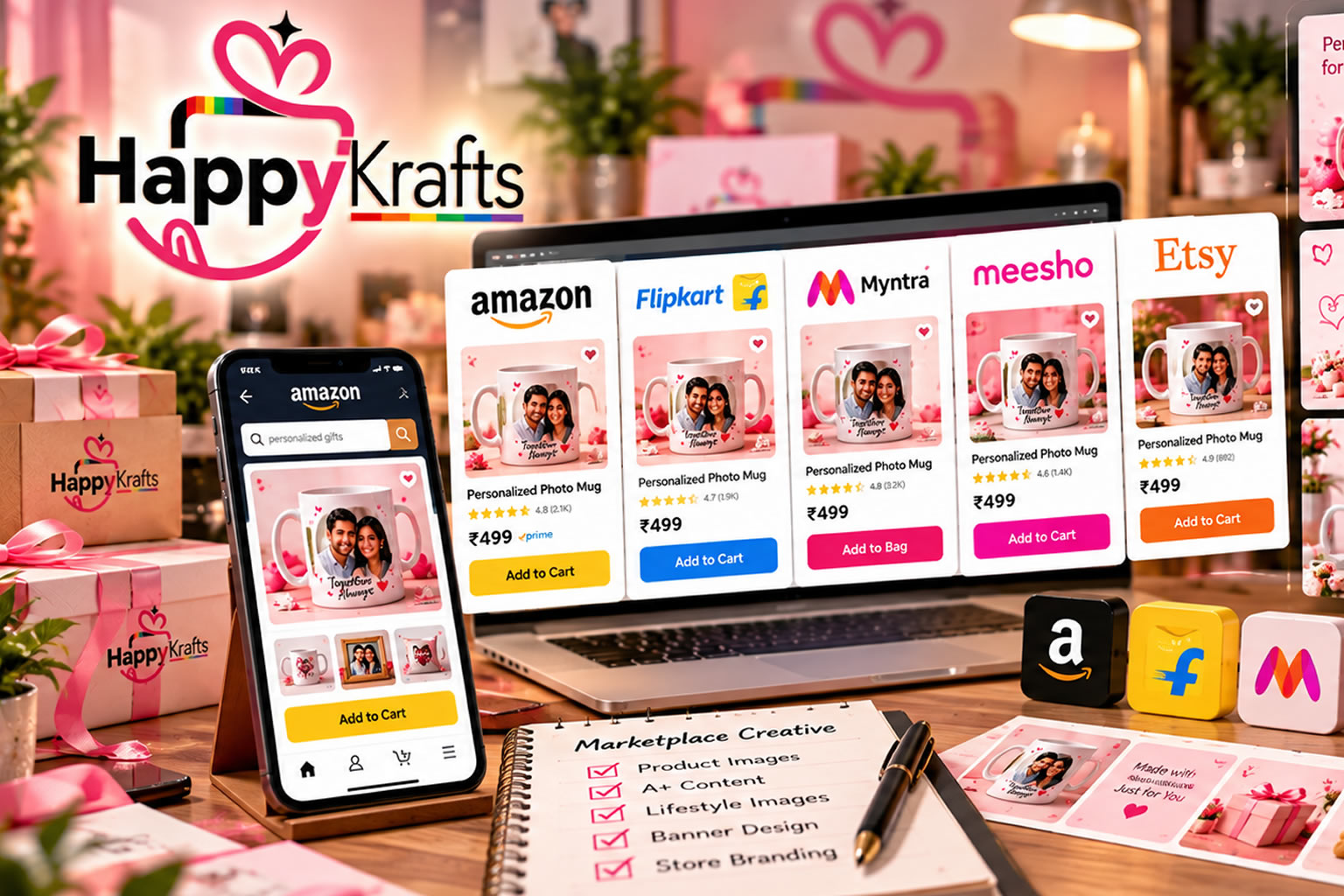 HappyKrafts Marketplace Creative Studio