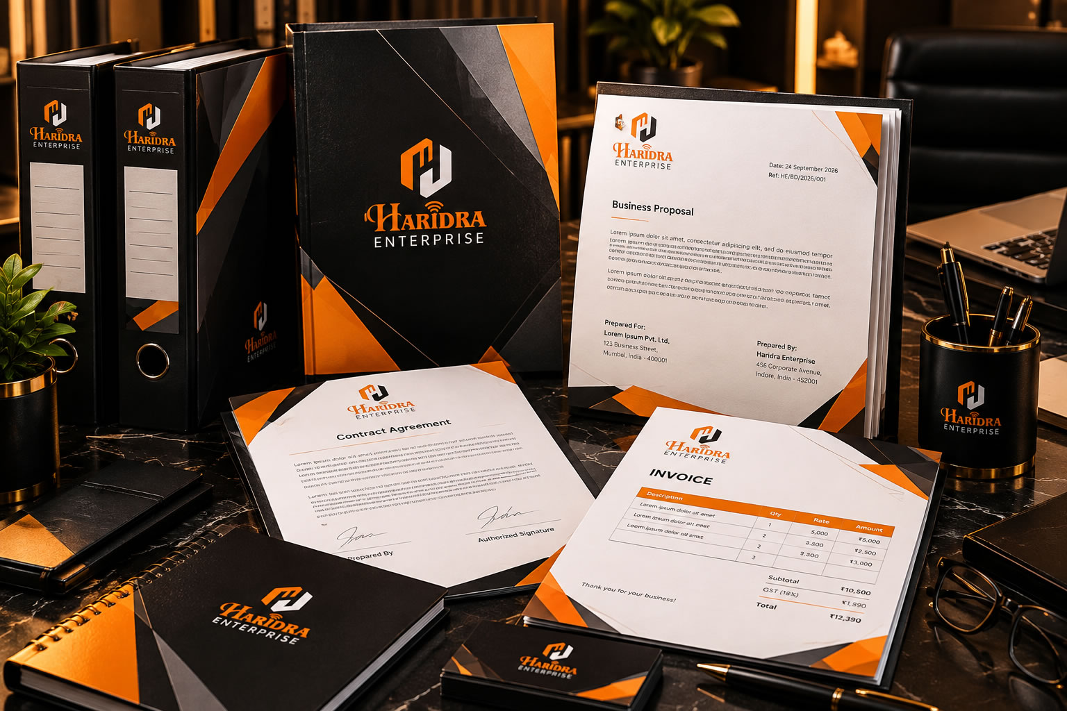 Haridra Enterprise Business Documents