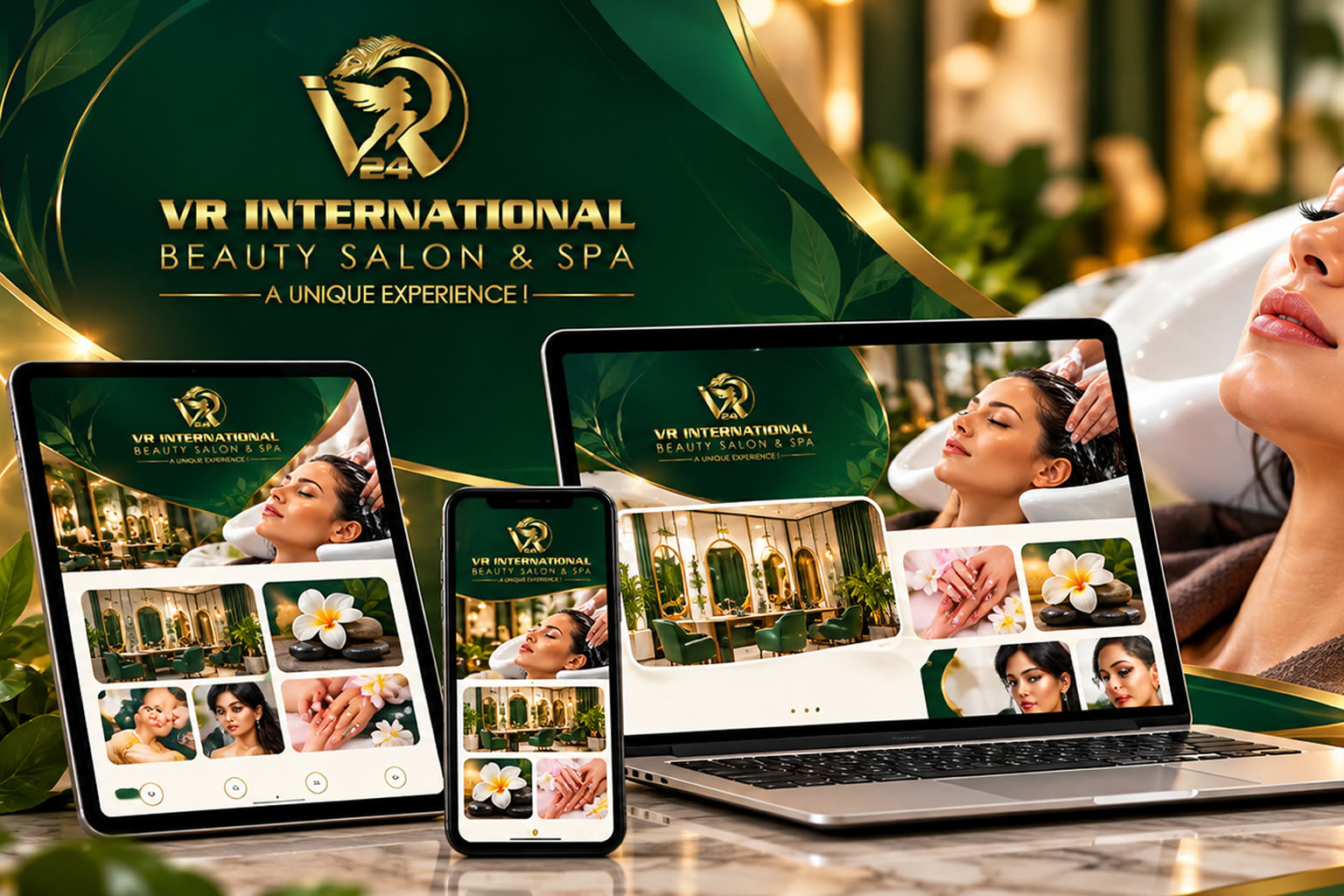 Luxury Emerald Spa Salon Banner_Landing Pages