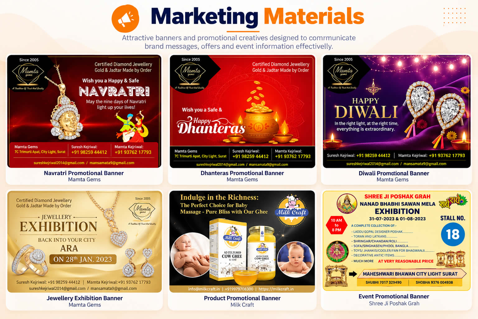 Marketing Materials Portfolio Showcase